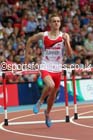 Niall Flannery (England) in the heats of the 400 metres hurdles, 2014 Commonwealth Games, Glasgow. Photo: David T. Hewitson/Sports for All Pics